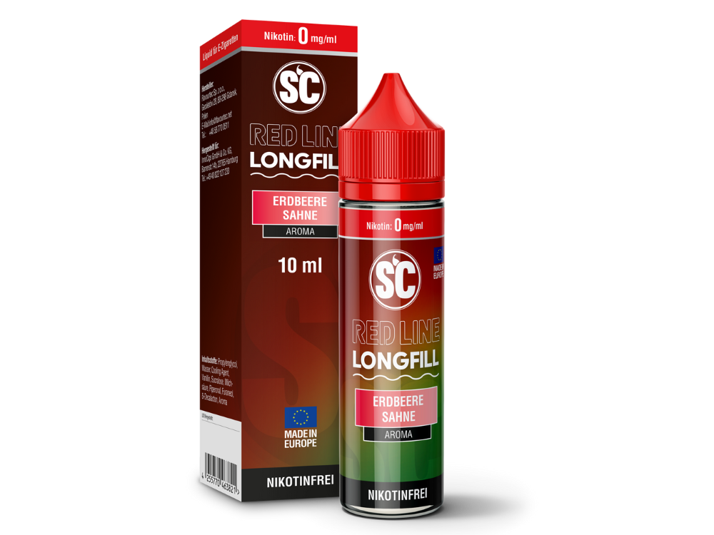 SC Red Line Longfill 10 ml Erdbeere Sahne