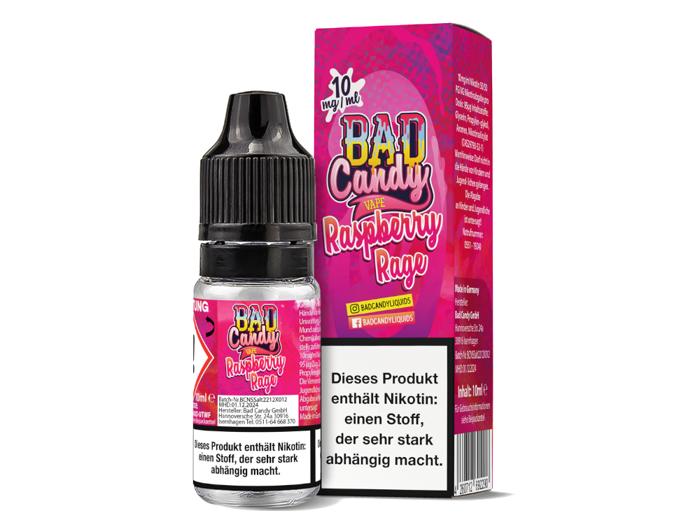 Bad Candy Liquids Raspberry Rage Nikotinsalz-Liquid