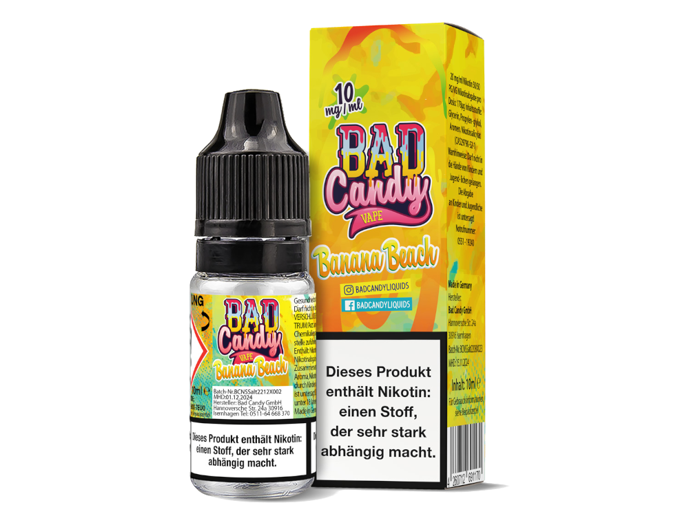 Bad Candy Liquids Banana Beach Nikotinsalz-Liquid