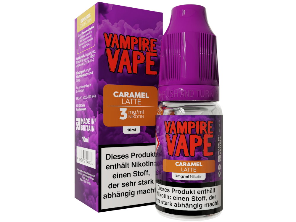 Vampire Vape Dessert Collection E-Liquid Caramel Latte 3 mg/ml