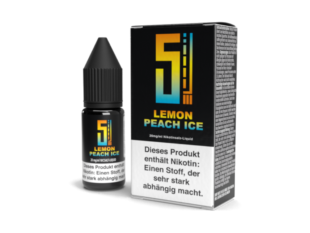 5EL Lemon Peach Ice Nikotinsalz-Liquid 20 mg/ml