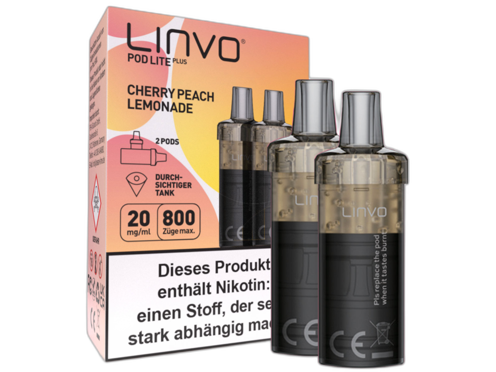 Linvo Pod Lite Plus Cartridge 20 mg/ml Prefilled Cherry Peach Lemonade