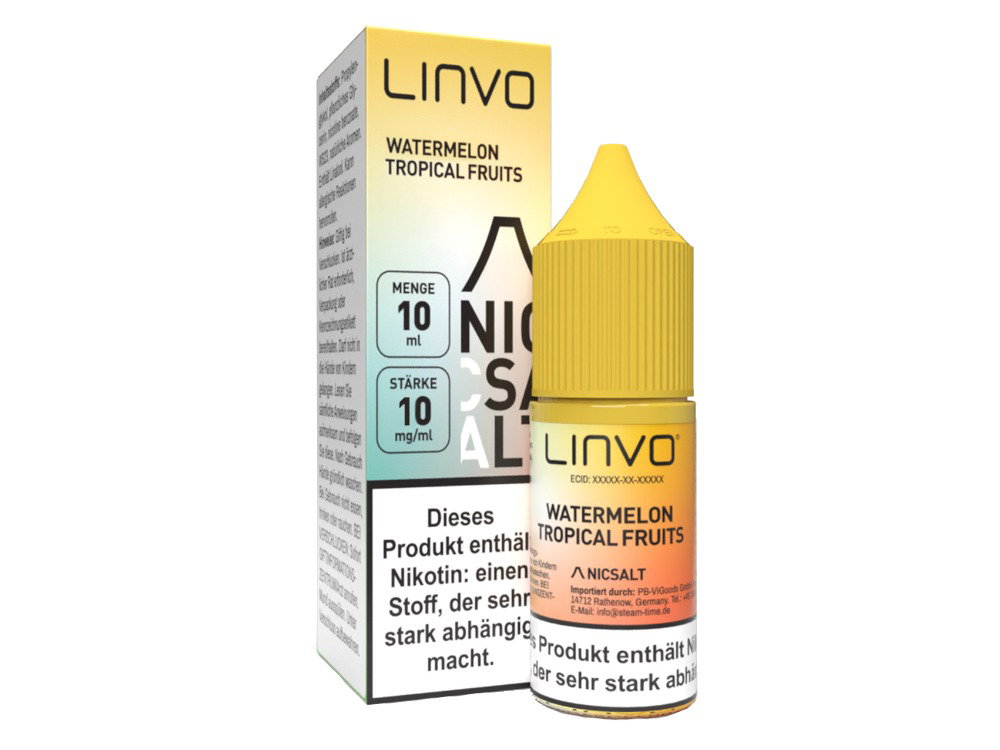 Linvo Nikotinsalz-Liquid Watermelon Tropical Fruits