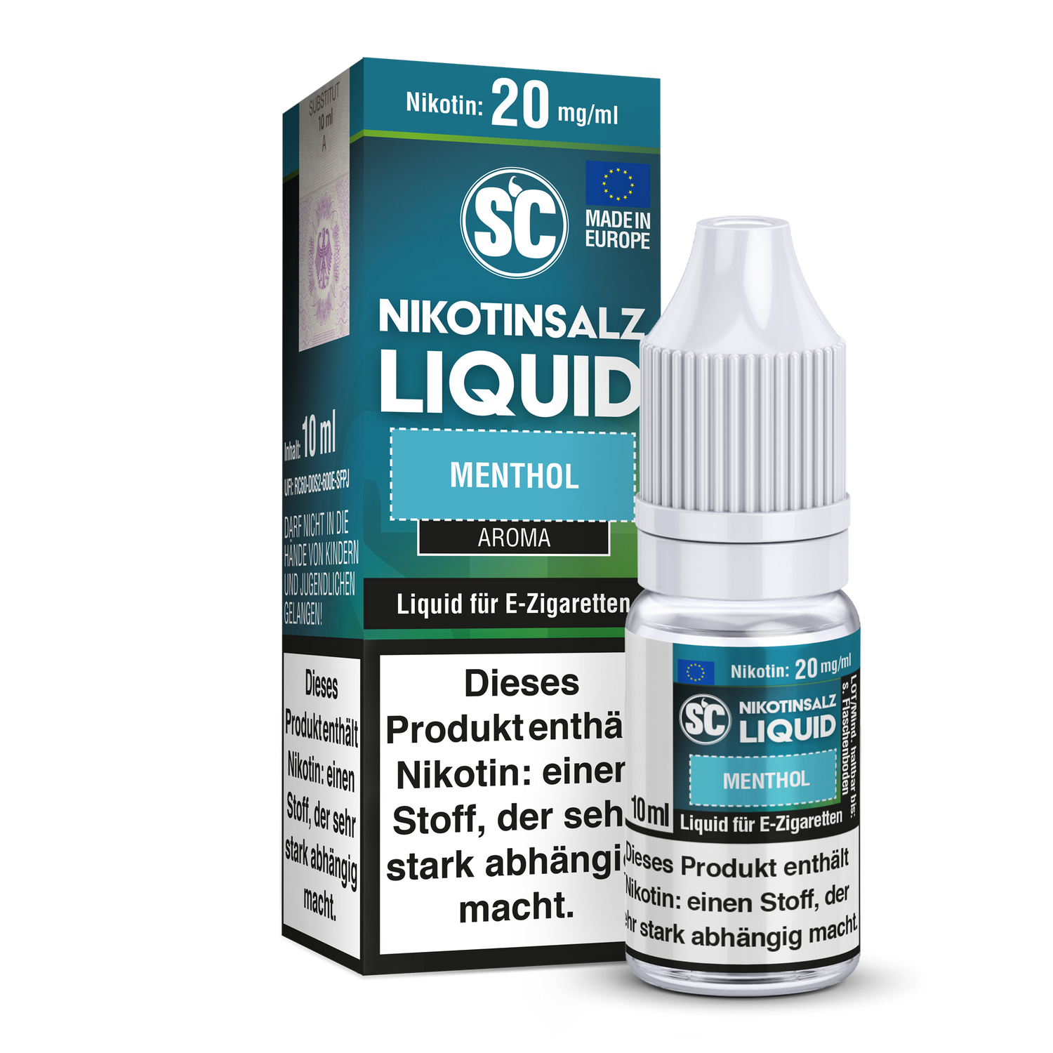 SC Menthol E-Zigaretten Nikotinsalz-Liquid 20 mg/ml