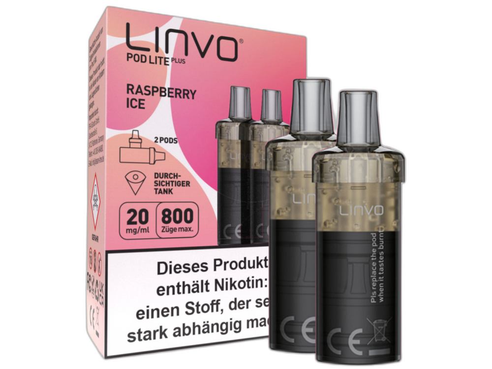 Linvo - Pod Lite Plus Cartridge 20 mg/ml (2 Stück pro Packung) - Prefilled