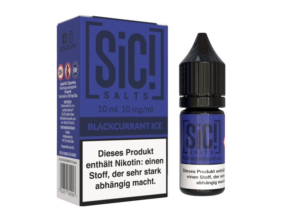 SiC! Salts - Nikotinsalz Liquid - Blackcurrant Ice