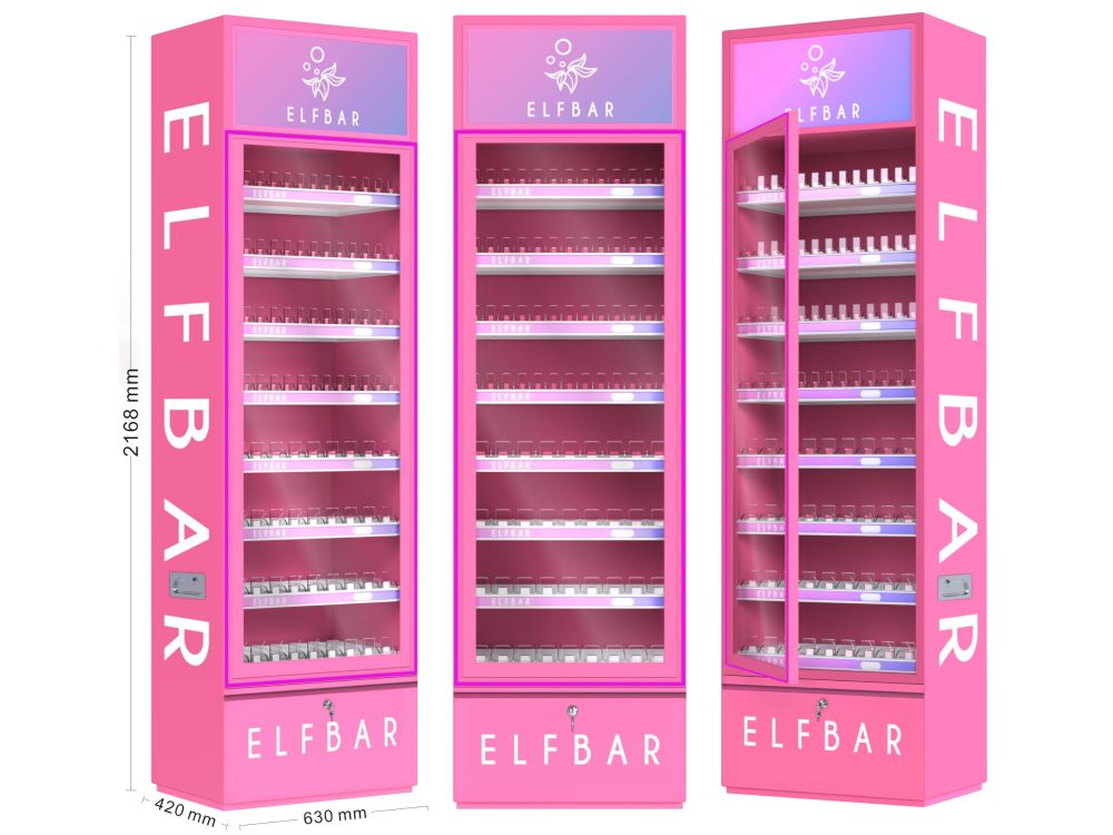 Elfbar - LED-Verkaufsdisplay Pink