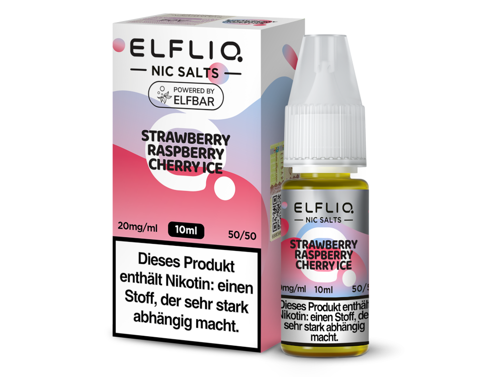 ELFLIQ - Strawberry Raspberry Cherry Ice - Nikotinsalz Liquid