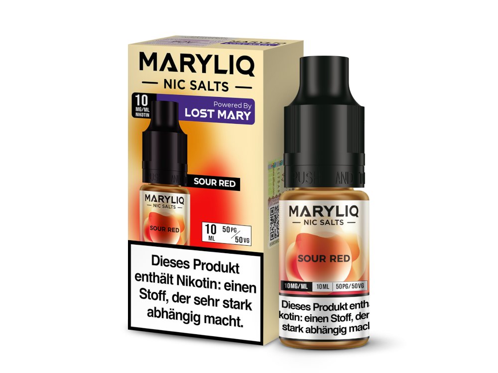 MARYLIQ Nikotinsalz-Liquid Sour Red 10 mg/ml