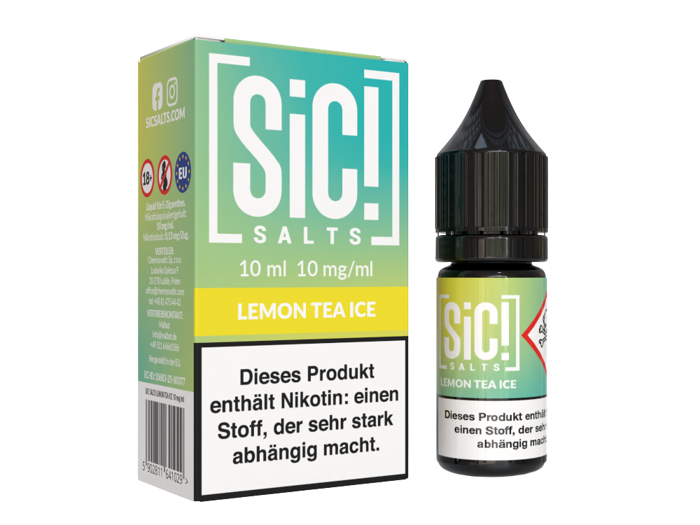 SiC! Salts - Nikotinsalz Liquid - Lemon Tea Ice