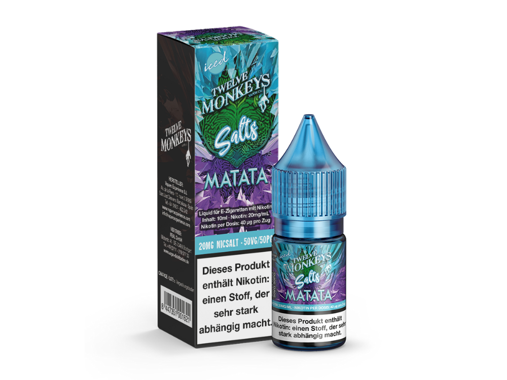Twelve Monkeys Iced Nikotinsalz-Liquid Matata 20 mg/ml