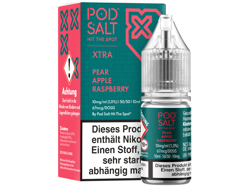 Pod Salt X Nikotinsalz-Liquid Pear Apple Raspberry