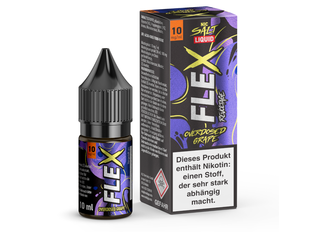 Revoltage FLEX Nikotinsalz-Liquid Grape 10 mg/ml