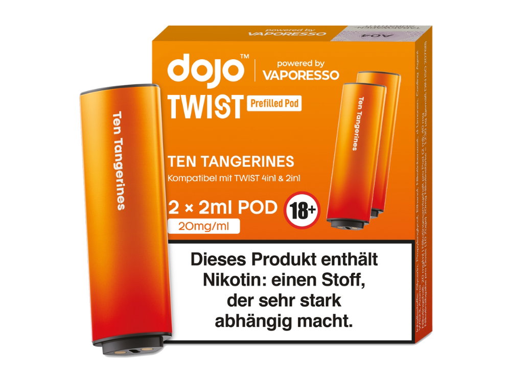 Vaporesso Dojo Twist Pod 20 mg/ml Prefilled Ten Tangerines