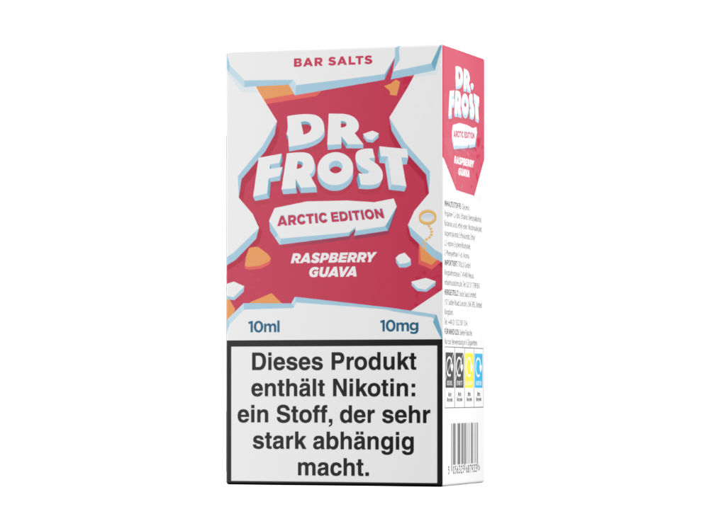 Dr. Frost Arctic Edition Nikotinsalz-Liquid Raspberry Guava 10 mg/ml
