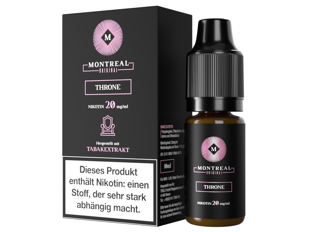 Montreal Original Nikotinsalz-Liquid Throne 20 mg/ml