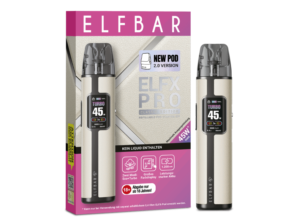 Elfbar Elfx Pro Classic Edition E-Zigaretten-Set White
