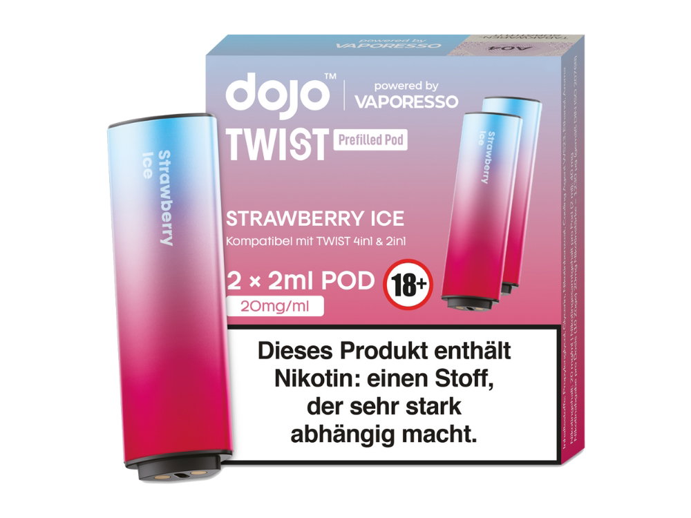 Vaporesso Dojo Twist Pod 20 mg/ml Prefilled Strawberry Ice