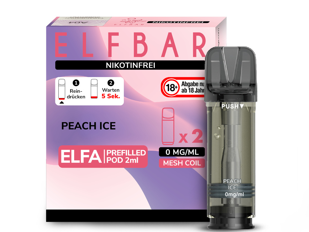 Elfbar Elfa Pod 20 mg/ml Prefilled Peach Ice