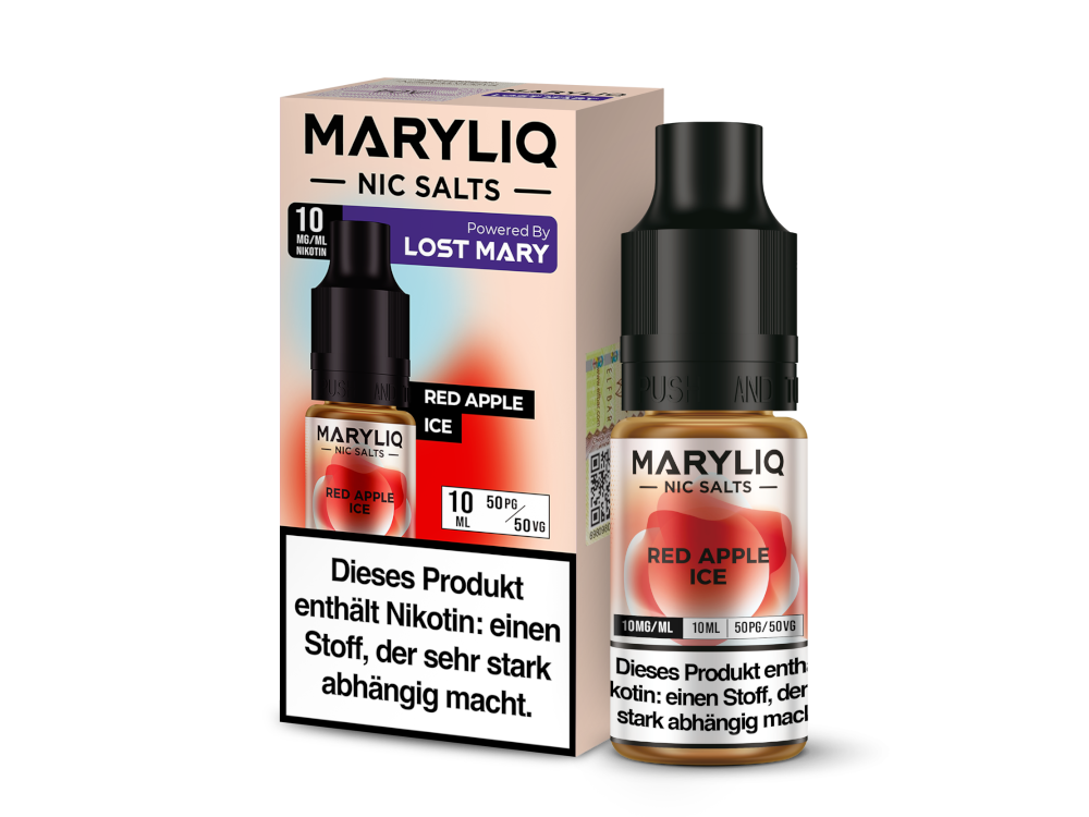 MARYLIQ Nikotinsalz-Liquid Red Apple Ice 10 mg/ml