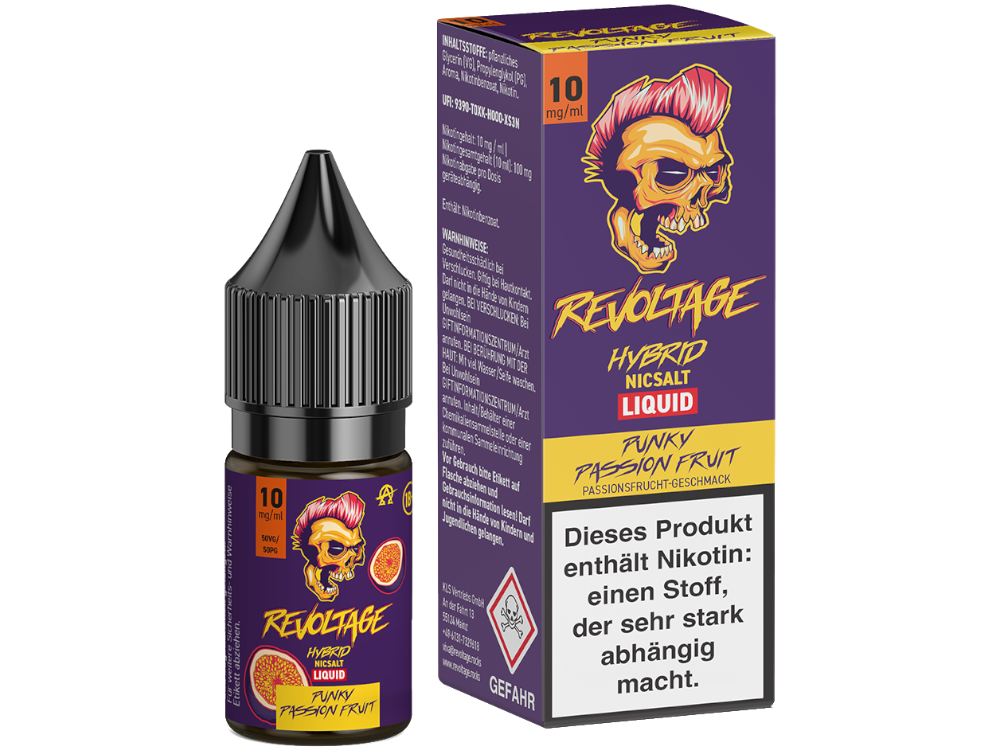 Revoltage Hybrid-Nikotinsalz-Liquid Punky Passion Fruit