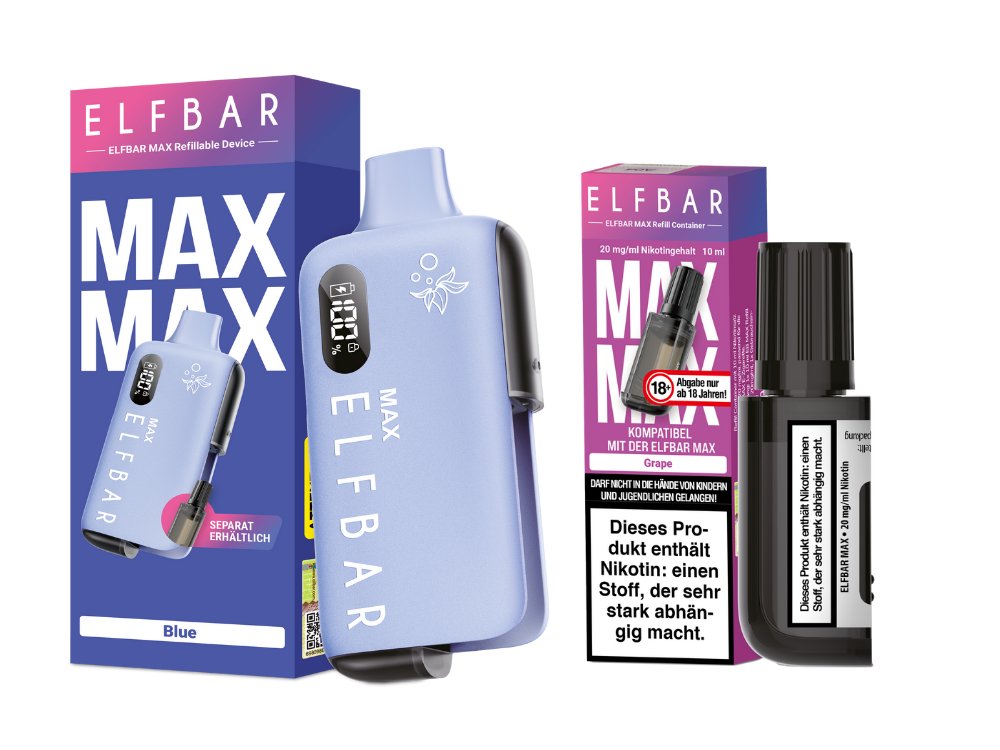 Elfbar Max Set inkl. Liquid Pod Blue Grape