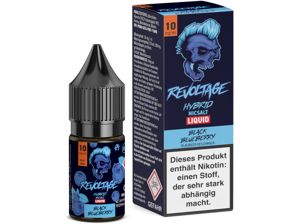 Revoltage Hybrid-Nikotinsalz-Liquid Black Blueberry