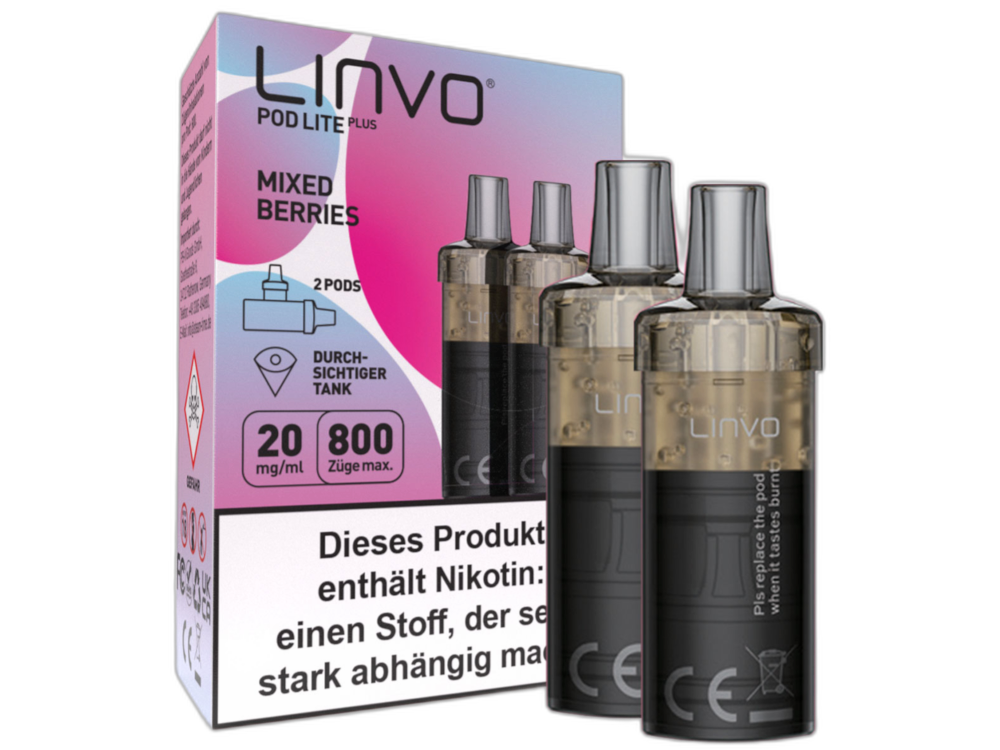 Linvo Pod Lite Plus Cartridge 20 mg/ml Prefilled Mixed Berries