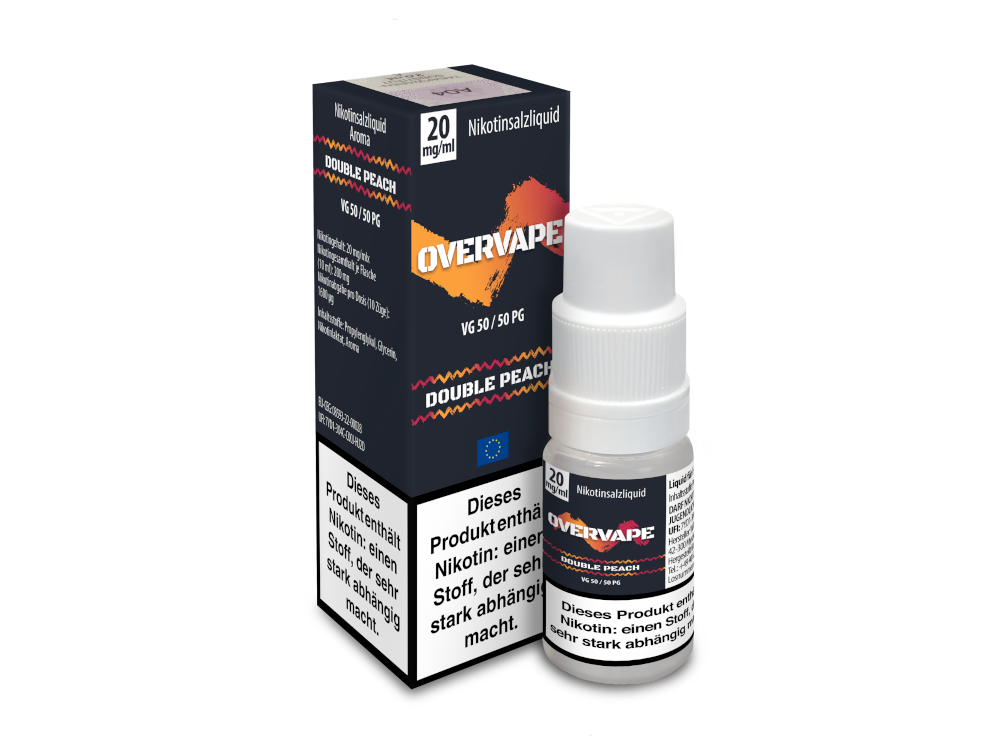 Overvape Nikotinsalz-Liquid Double Peach 20 mg/ml