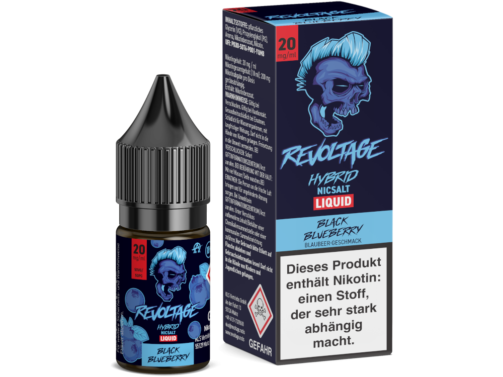 Revoltage Hybrid-Nikotinsalz-Liquid Black Blueberry 20 mg/ml