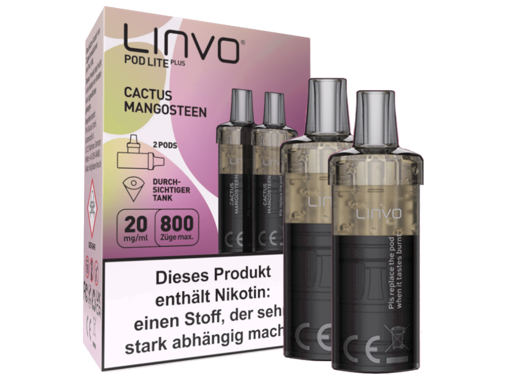 Linvo - Pod Lite Plus Cartridge 20 mg/ml (2 Stück pro Packung) - Prefilled