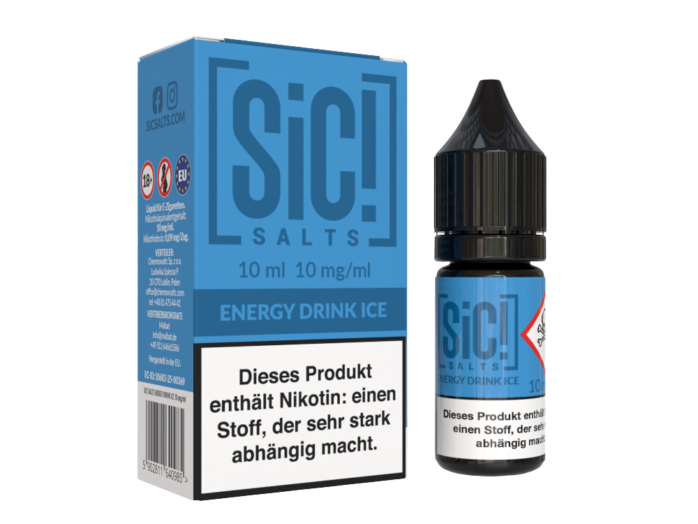 SiC! Salts - Nikotinsalz Liquid - Energy Drink Ice