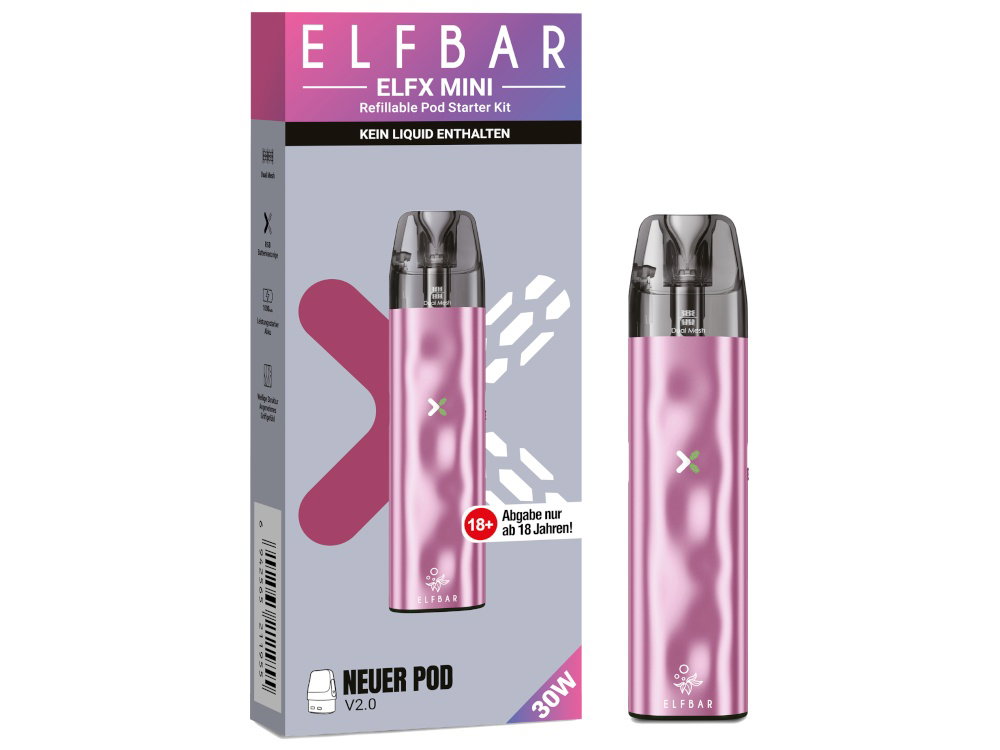 Elfbar Elfx Mini E-Zigaretten-Set pink