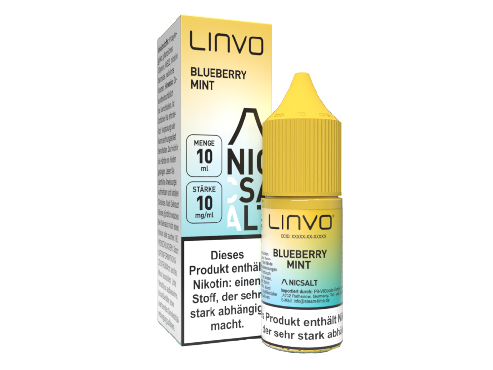 Linvo - Nikotinsalz Liquid - Blueberry Mint
