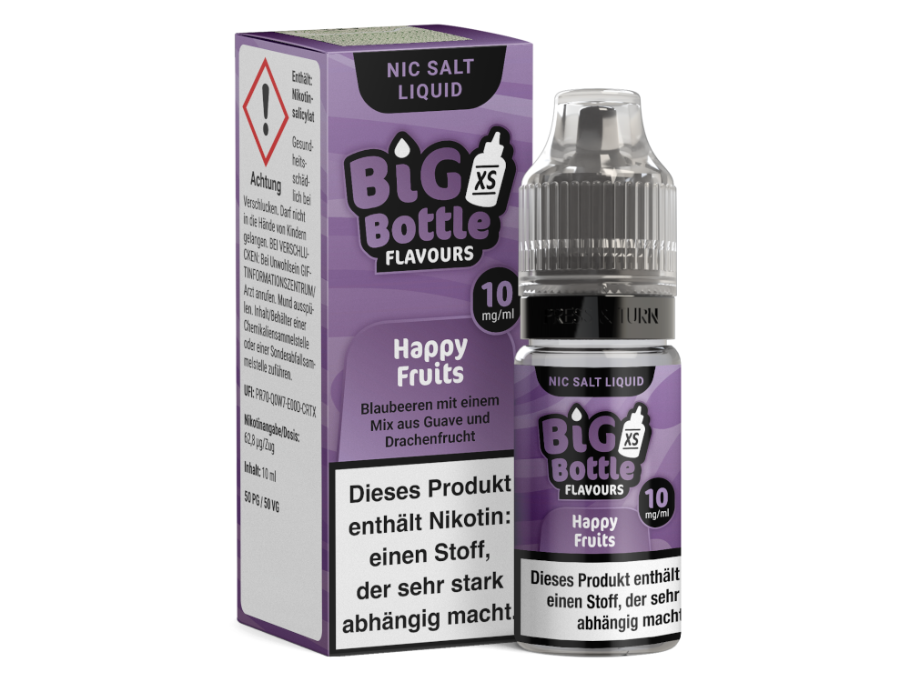 Big Bottle Happy Fruits Nikotinsalz-Liquid