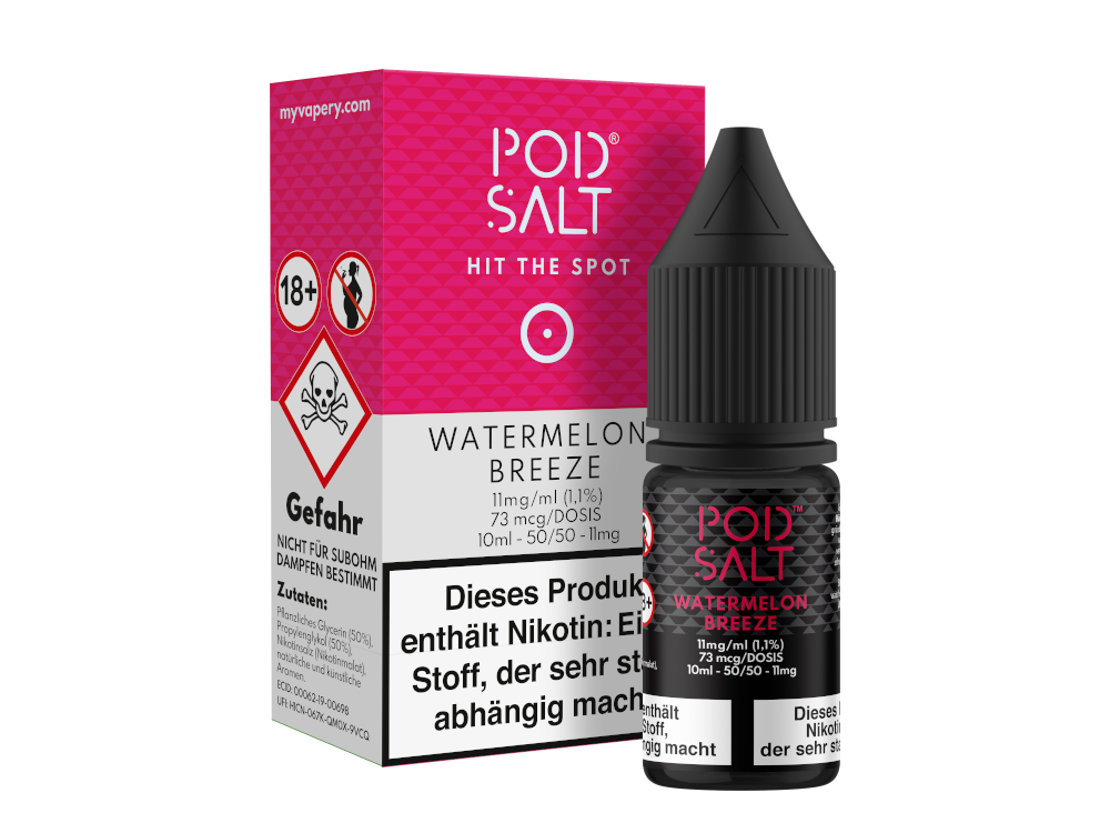 Pod Salt Watermelon Breeze Nikotinsalz-Liquid
