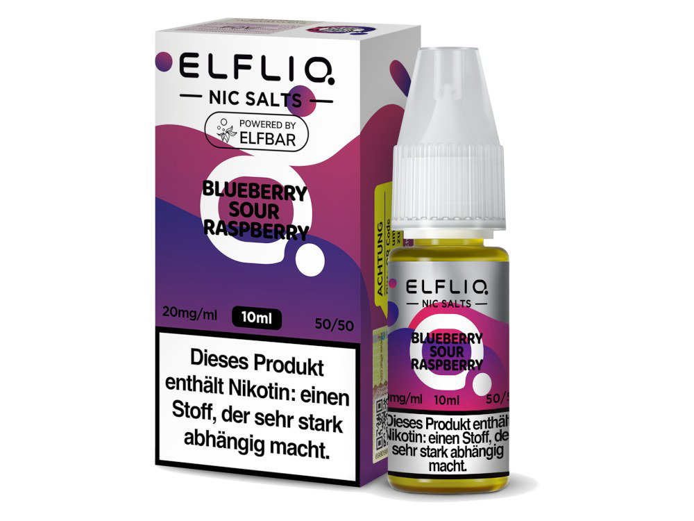 ELFLIQ Blueberry Sour Raspberry Nikotinsalz-Liquid 20 mg/ml