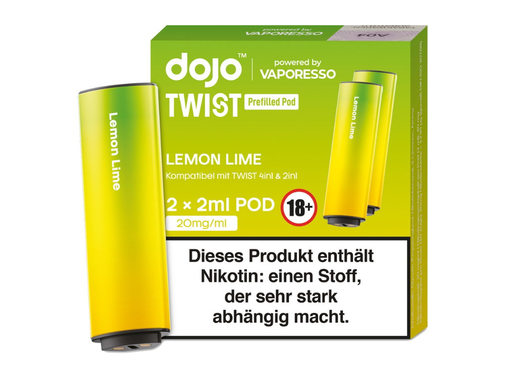 Vaporesso Dojo Twist Pod 20 mg/ml Prefilled Lemon Lime