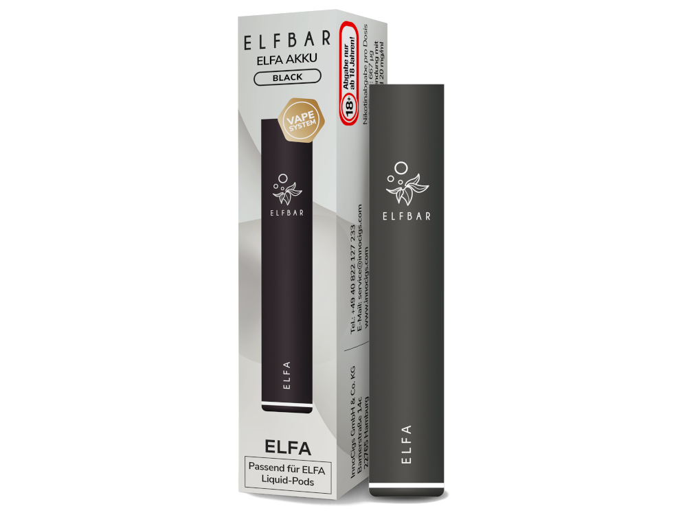 Elfbar Elfa Akku 500 mAh schwarz