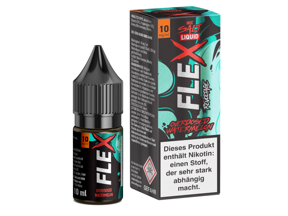 Revoltage FLEX Nikotinsalz-Liquid Watermelon 10 mg/ml