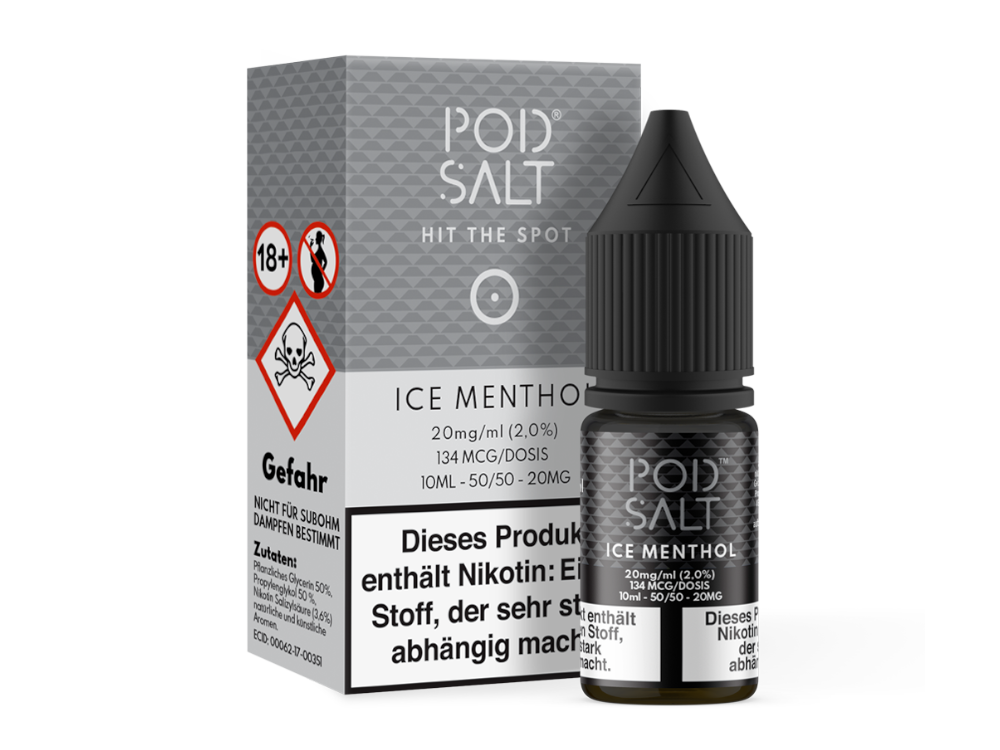 Pod Salt Ice Menthol Nikotinsalz-Liquid 20 mg/ml