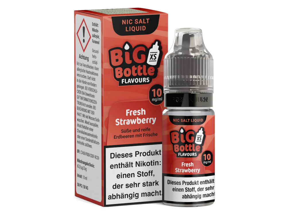 Big Bottle Fresh Strawberry Nikotinsalz-Liquid