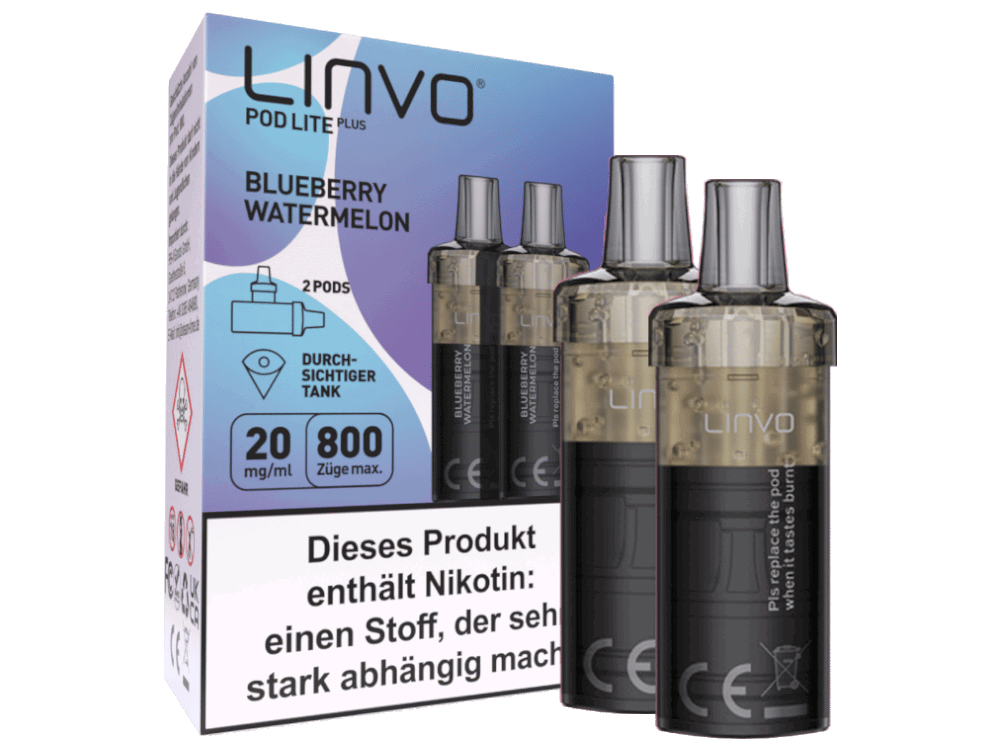 Linvo - Pod Lite Plus Cartridge 20 mg/ml (2 Stück pro Packung) - Prefilled