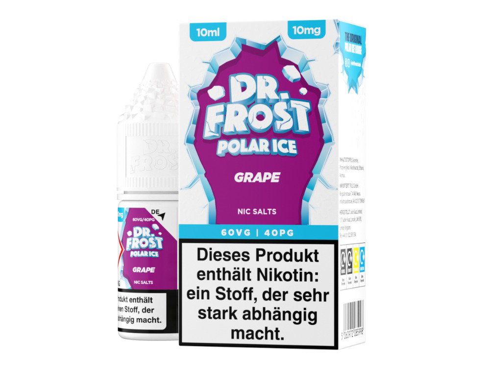 Dr. Frost Ice Cold Nikotinsalz-Liquid Grape 10 mg/ml