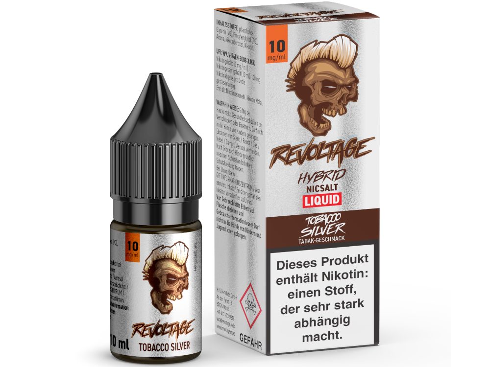 Revoltage Hybrid-Nikotinsalz-Liquid Tobacco Silver