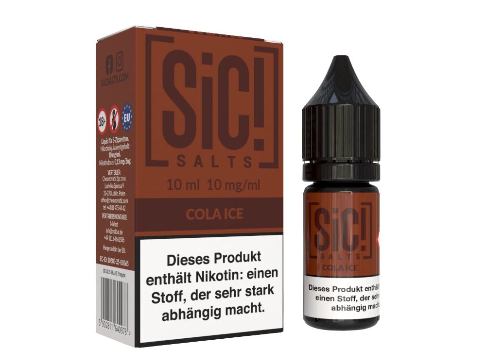 SiC! Salts - Nikotinsalz Liquid - Cola Ice