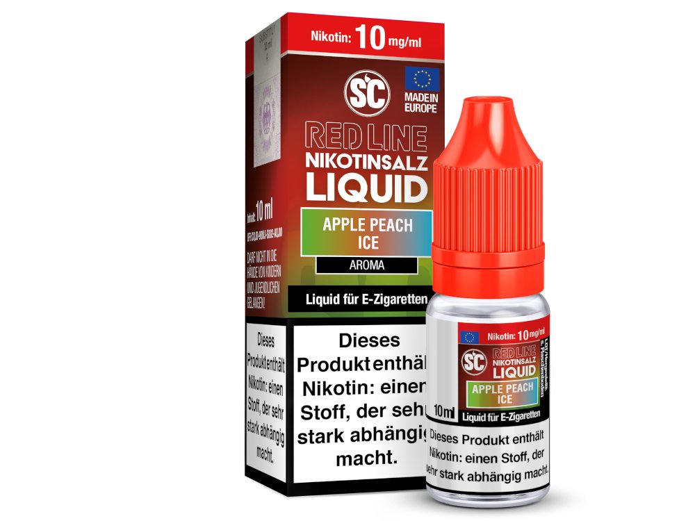 SC Red Line Apple Peach Ice Nikotinsalz 10 mg/ml