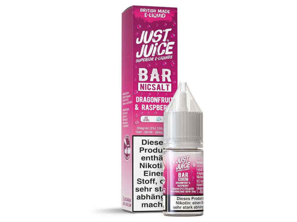 Just Juice Bar Nikotinsalz-Liquid Dragonfruit & Raspberry