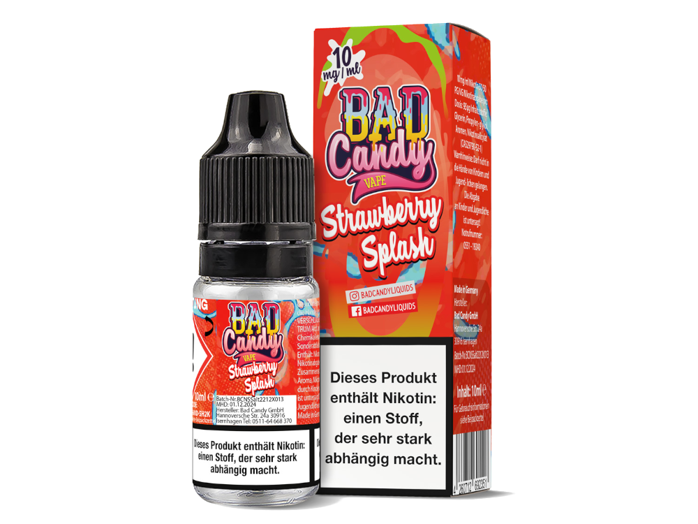 Bad Candy Liquids Strawberry Splash Nikotinsalz-Liquid 10 mg/ml
