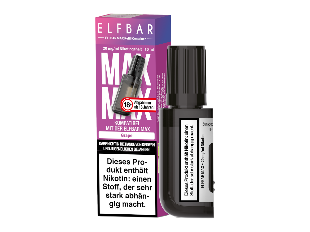 Elfbar Max Refill Container Prefilled Grape 20 mg/ml